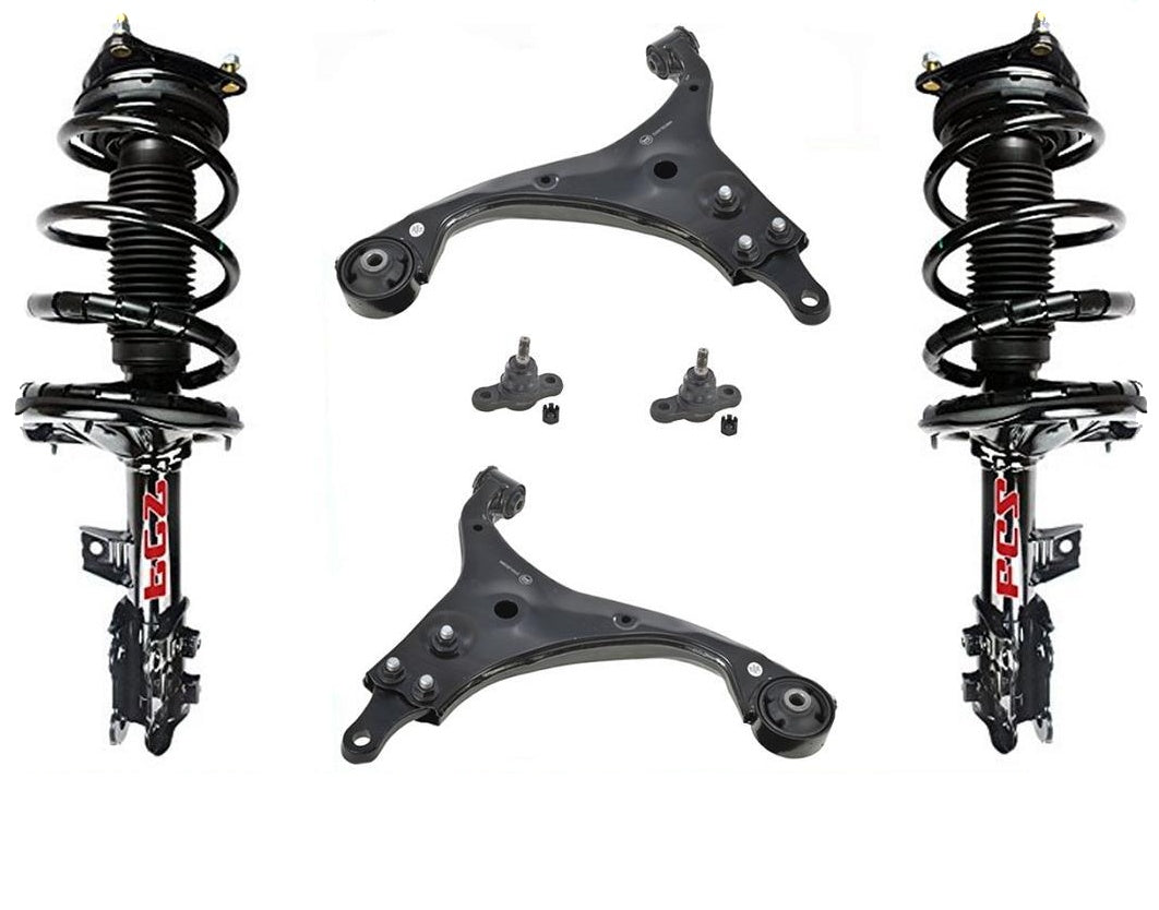 Front Struts Lower Control Arms & Ball Joints for Hyundai Elantra 2.0L 2007-2010