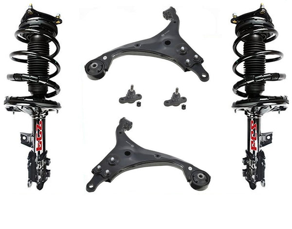Front Struts Lower Control Arms & Ball Joints for Hyundai Elantra 2.0L 2007-2010