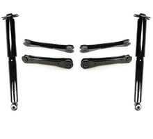 Rear Upp & Low Control Arms With Bushings Shocks 6Pc Fits 97-06 Jeep Wrangler TJ
