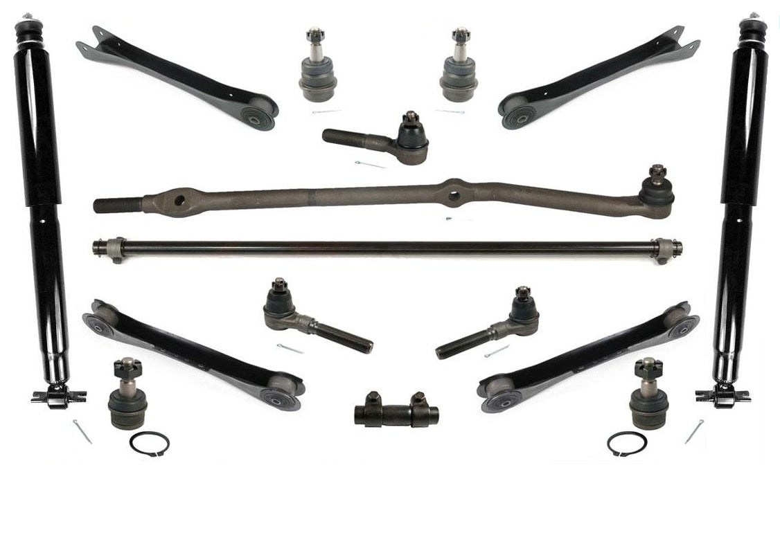 97-06 Fits Wrangler Drag Link Tie Rod Rods Ball Joints Control Arms 16Pc Kit