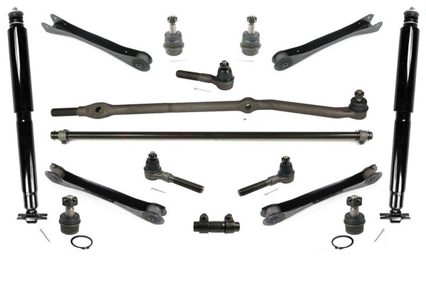 97-06 Fits Wrangler Drag Link Tie Rod Rods Ball Joints Control Arms 16Pc Kit