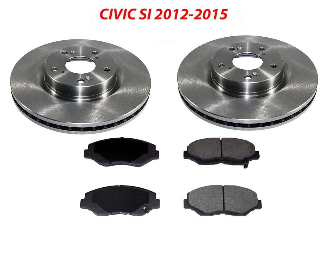 Compatible con rotores delanteros y almohadillas de cerámica Honda 12-15 Civic SI 2.4L 31347 CD914