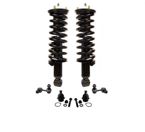 05-12 Pathfinder 05-13 Xterra Puntales de resorte delanteros, rótulas, barra estabilizadora, 6 piezas