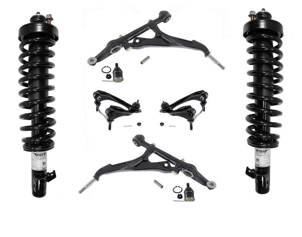 Conjunto de puntales delanteros completos, brazos inferiores y superiores con rótulas Civic e Integra