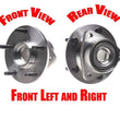 1994-1999 Dodge Ram 1500 4 W/D (2) Front Hub Wheel Bearing W REAR ABS ONLY