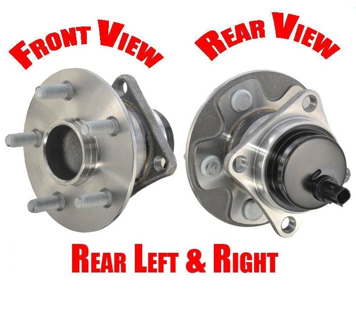 (2) Rear Wheel Bearing Assembly 311 Fits 09-10 Vibe Base 09-13 Matrix S 2.4L FWD