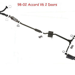Sistema de escape Convertidor de tubo delantero Y Resonador y silenciadores Accord 98-02 V6 3.0L