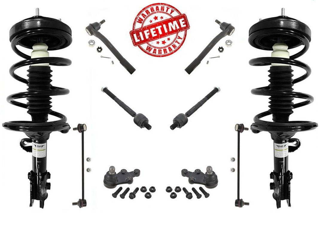 Se adapta a 06-14 Sedona 07-09 Entourage conjunto de puntal de resorte delantero 8 piezas KIT de chasis