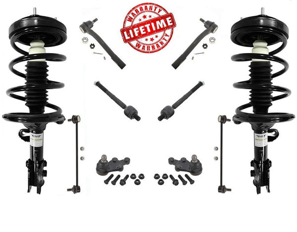 Se adapta a 06-14 Sedona 07-09 Entourage conjunto de puntal de resorte delantero 8 piezas KIT de chasis