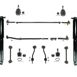 18pc Kit Tie Rod Drag Link Sleeve & Front & Rear Shocks Fits Jeep Wrangler 97-06
