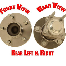 For 04-07 Chevrolet Malibu 5 Stud Without ABS Brakes (2) Rr Wheel Hub Bearings