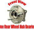 One Rear Wheel Hub Bearing All Wheel Drive 4x4 for Hyundai Santa Fe 07-18
