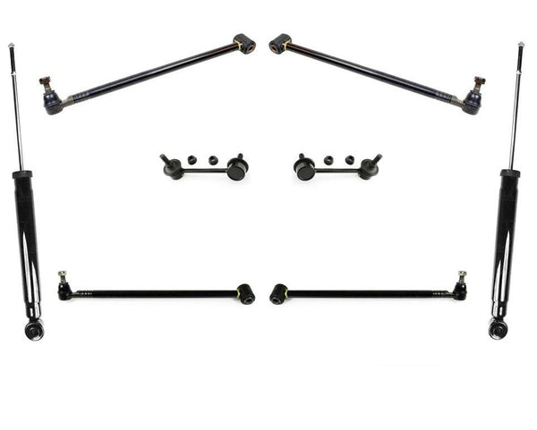 Rear Up & Low Control Arms with Ball Joint Shocks Links for Santa Fe 01-03 8Pc