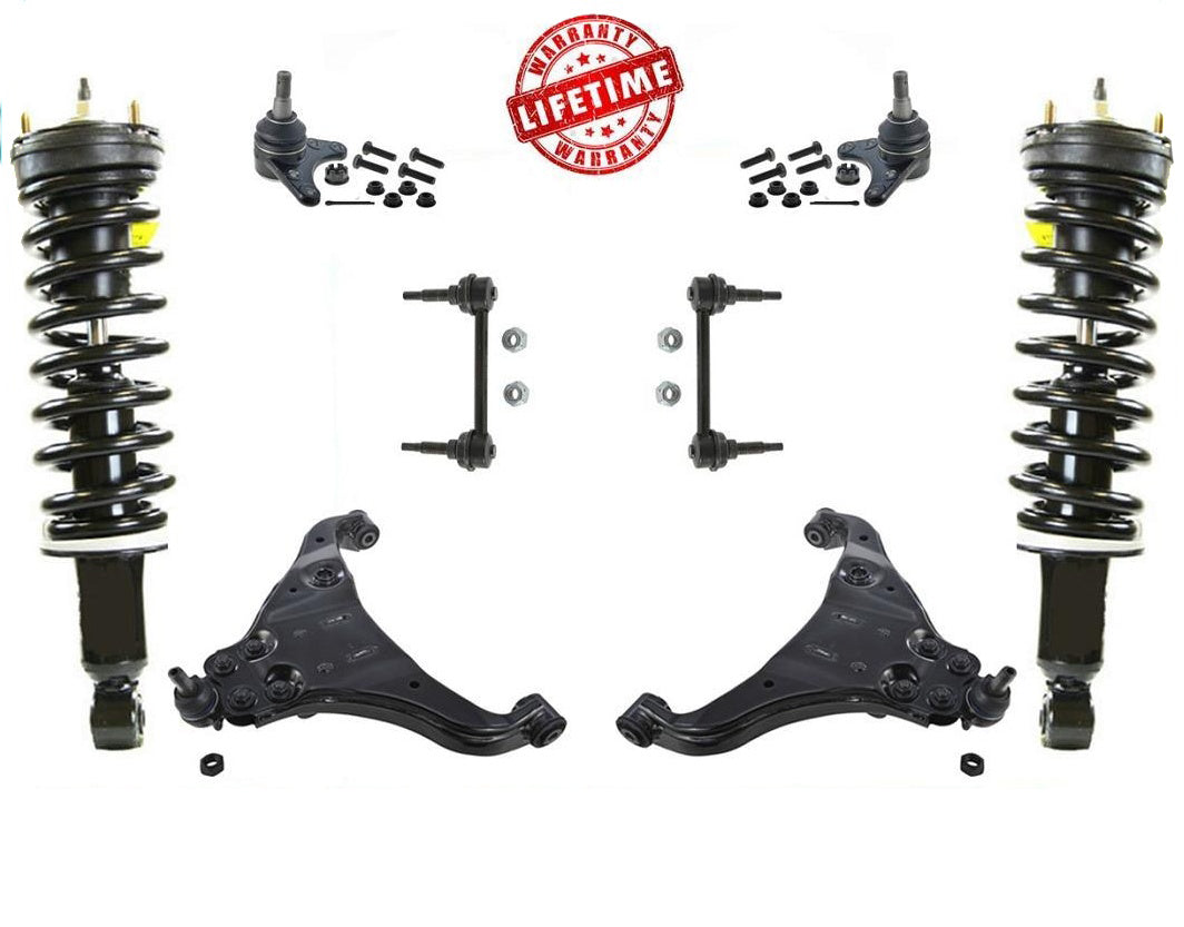 Struts Lower Control Arms For 04-12 Canyon Rear Wheel Drive W/ Frt Coil Springs