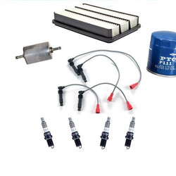 Ignition Spark Plug Wires Air Gas Filter Plugs 8Pc Kit for Rodeo 1998-2002 2.2L