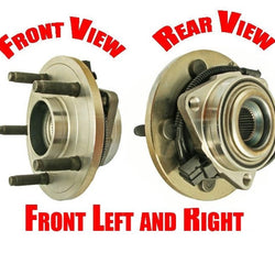 2005-2011 Dodge Dakota 4 Wheel ABS (2) Front Wheel and Bearing Hub Assembly