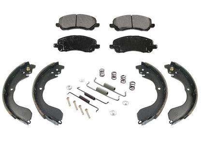 07-16 Compass With Rear Drum Brakes F Disc Pads Rear Brake Shoes Springs Kit 3pc