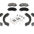 07-16 Compass With Rear Drum Brakes F Disc Pads Rear Brake Shoes Springs Kit 3pc