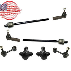 Fits For 06-14 Volkswagen Jetta Lower Ball Joints Tie Rods Sway Bar links 8pc