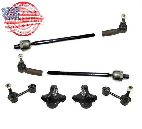 Fits For 06-14 Volkswagen Jetta Lower Ball Joints Tie Rods Sway Bar links 8pc