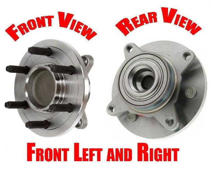 (2) Front Hub Bearing Assembly 4x2 2 Wheel Drive Only 07-10 Expedition RWD Only
