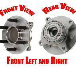 (2) Conjunto de cojinete de buje delantero 4x2 2 ruedas motrices solamente 07-10 Expedition RWD solamente