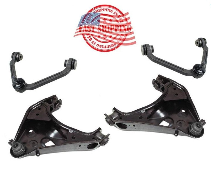 Fits For 95-2001 Explorer Upper Lower Control Arm & Ball Joints Bushings 4Pc