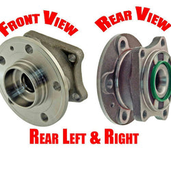 2 Pair Rear Wheel Bearing Hub Bearings for Volvo XC70 XC-70 2003-2007 01-07 V70