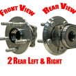 Wheel Bearing and Hub Assembly (2) Rear 590002 For 03-06 Vibe Matrrix AWD 4x4