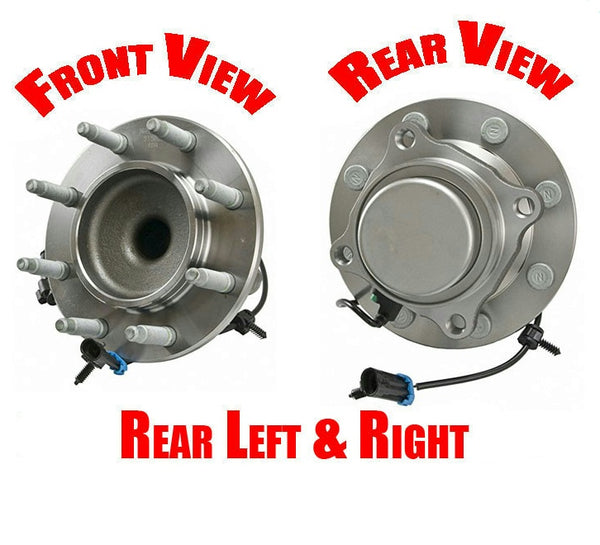 (2) Frt 1999-2000 Silverado 2500 Rear Wheel Drive 8 Year Warr Axle Hub Assembly