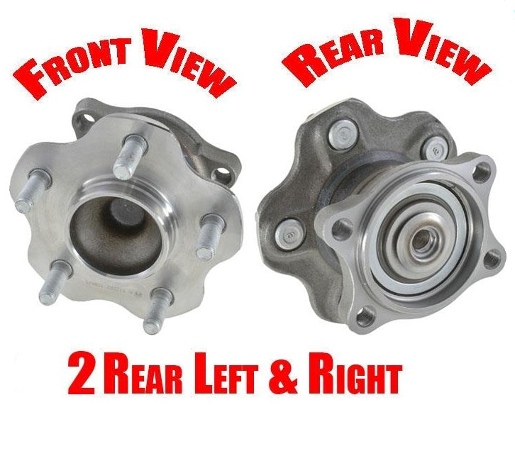 Trasero SIN ABS (2) Conjunto de cubo y cojinete de rueda para Altima 02-06 Sin ABS trasero