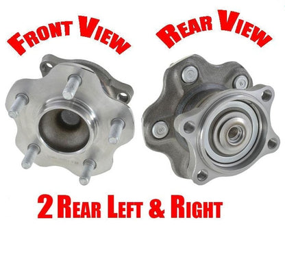 Trasero SIN ABS (2) Conjunto de cubo y cojinete de rueda para Altima 02-06 Sin ABS trasero