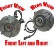 (2) Front Wheel Bearing and Hub Assembly 4WD 4X4 6 STUDS ONLY! 09-10 F150 4x4