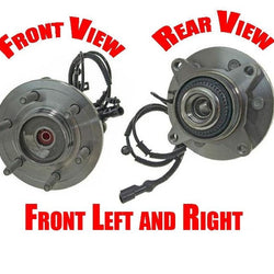 (2) Front Wheel Bearing and Hub Assembly 4WD 4X4 6 STUDS ONLY! 09-10 F150 4x4