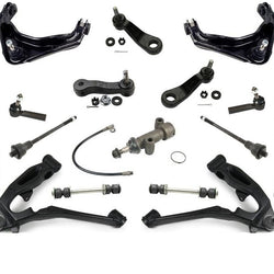 01-07 Silverado1500HD Control Arms Ball J Tie Rod Link Idler Pitman Shocks 18Pc
