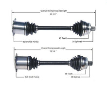 Ejes de 2 CV para transmisión automática Audi A4 Quattro W 02-04
