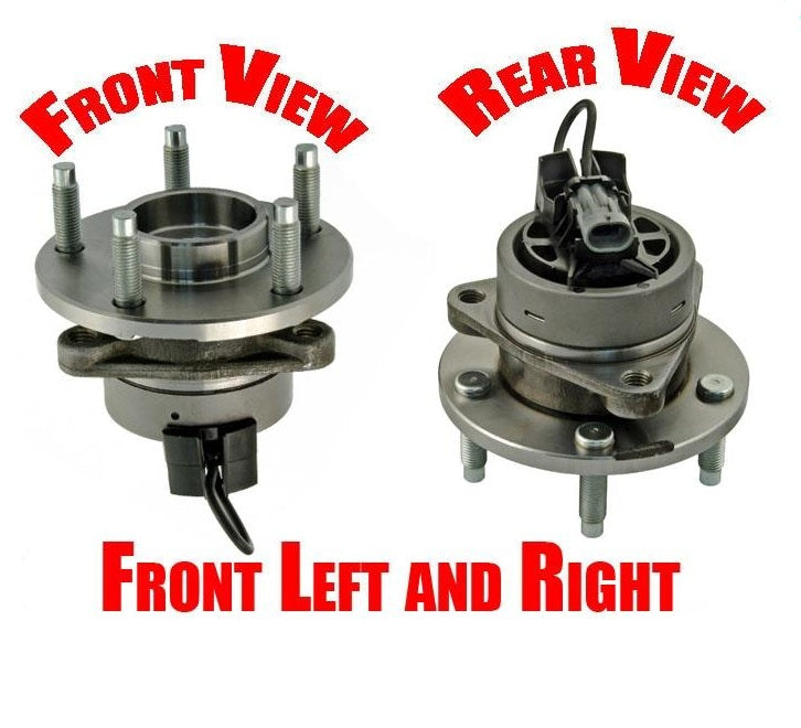 (2) Wheel Bearing Hub Assembly Front 05-10 Cobalt 5 Stud W/ ABS Braking System