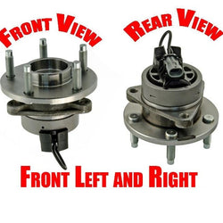 (2) Wheel Bearing Hub Assembly Front 05-10 Cobalt 5 Stud W/ ABS Braking System