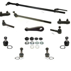 87-96 Full Size Bronco F150 4 Wheel Drive Tie Rods Drag Links Ball Bushings 12pc