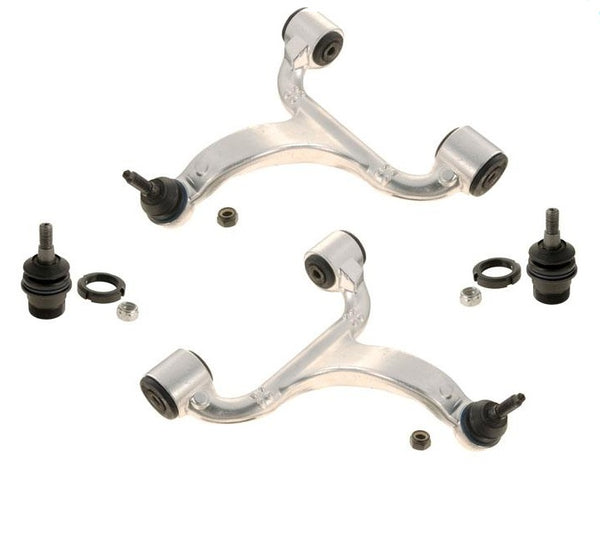 98-03 ML320 03-05 ML350 Front Upper Control Arms Bushings Lower Ball Joints 4Pc