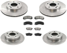 91-93 Maxima Rotores de disco de freno delantero y trasero Rotores de freno y pastillas de freno de cerámica