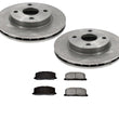For 1990 1991 Celica ST 1.6L Frt Brake Disc Rotors With Ceramic Brake Disc Pads