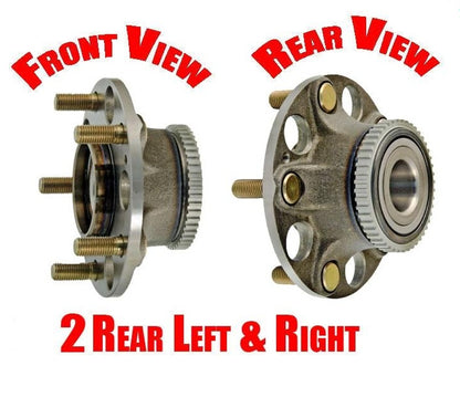 (2) 100% Torque Rear Wheel Hub Bearings for Honda 03-07 Accord & 04-08 Acura TL