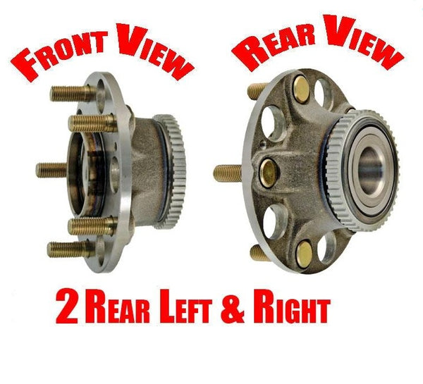 (2) 100% Torque Rear Wheel Hub Bearings for Honda 03-07 Accord & 04-08 Acura TL