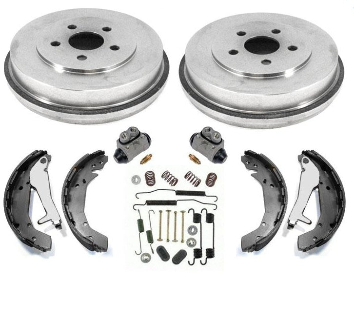 Fits For 03-06 Stratus 4Dr Sedan REAR Brake Drums Shoes Springs W Cylinders 6pc