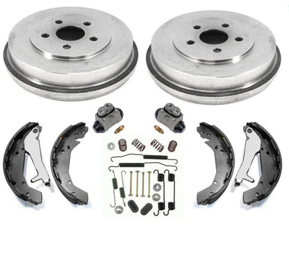 Fits For 03-06 Stratus 4Dr Sedan REAR Brake Drums Shoes Springs W Cylinders 6pc