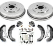 Fits For 03-06 Stratus 4Dr Sedan REAR Brake Drums Shoes Springs W Cylinders 6pc