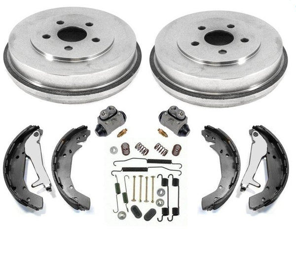 Fits For 03-06 Stratus 4Dr Sedan REAR Brake Drums Shoes Springs W Cylinders 6pc
