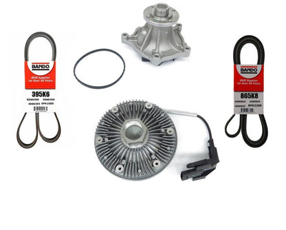 For F-250 F-350 SUPER DUTY 6.4L DIESEL TURBO 08-10 Water Pump Fan Clutch Belts