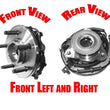 (2) 100% New Front Hub 2006-2010 Explorer Wheel Bearing and Hub Assembly
